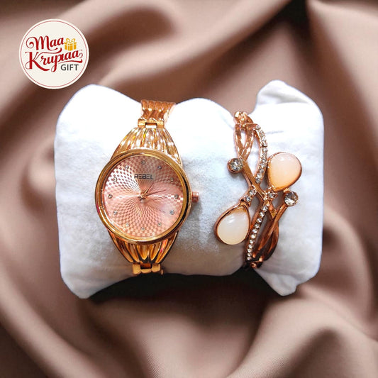 DESIGNER WATCH AND BRACELET GIFT SET W62