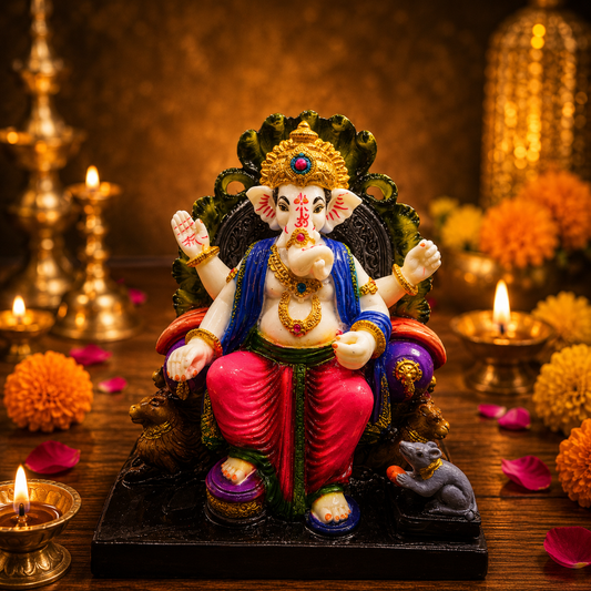 SHREE GANESH JI MAHARAJ HIGH FINISHED SHOWPICE  MK7008