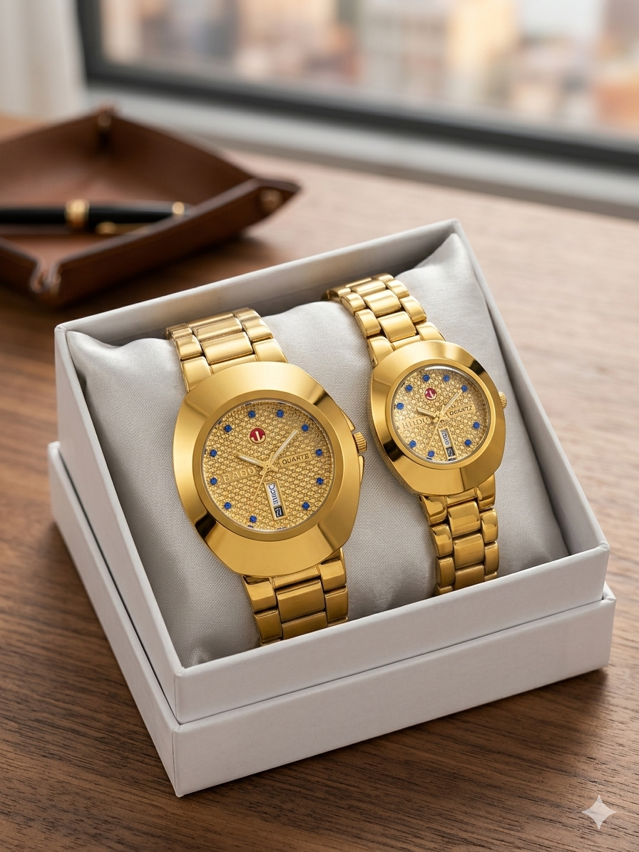 RADO AMORE GOLD COUPLE WATCH CP5