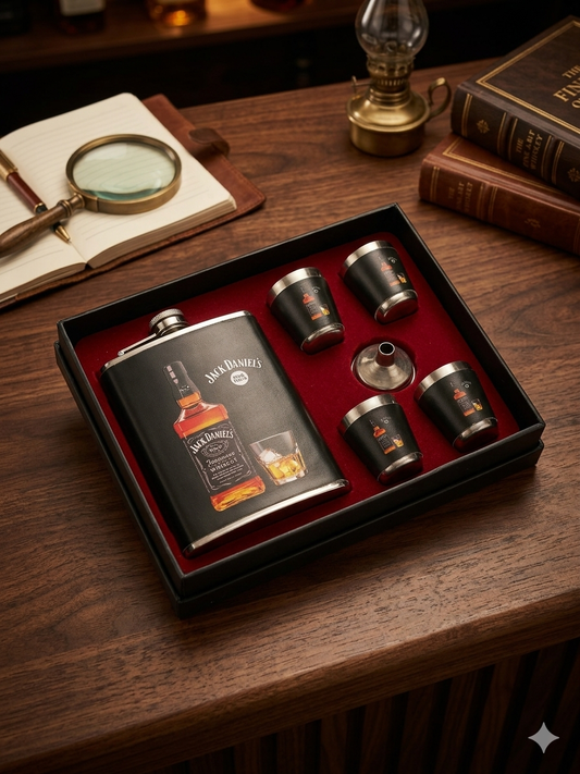 CLASSICAL HIP FLASK SET CM14