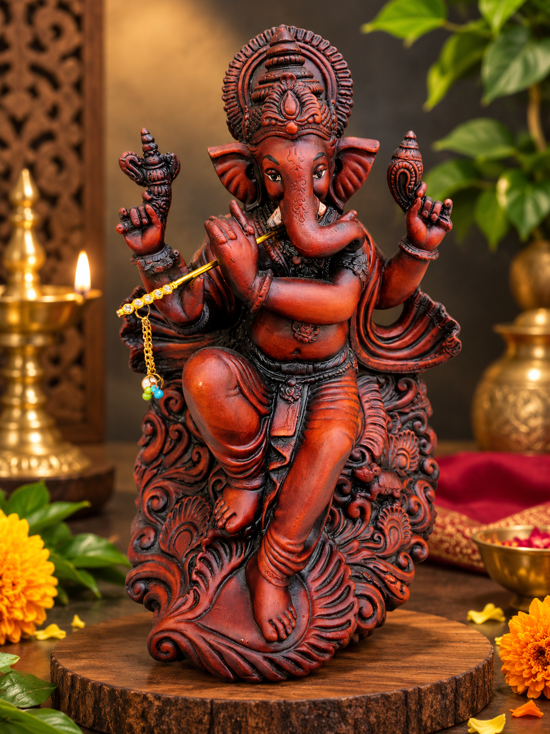 BROWN EDITION GANESH JI PROMIUM BIG SIZE IDOL MK569