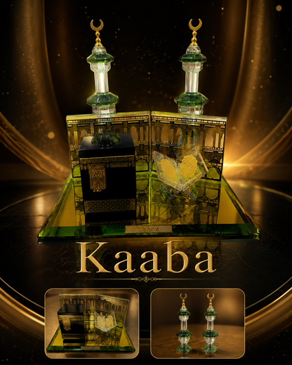 BIG SIZE KAABA GLASS HIGH PRIMIUM FINISHING SHOWPIECE WITH PRIMIUM BOX MK205
