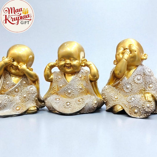 Baby Laughing Buddha Monks W217