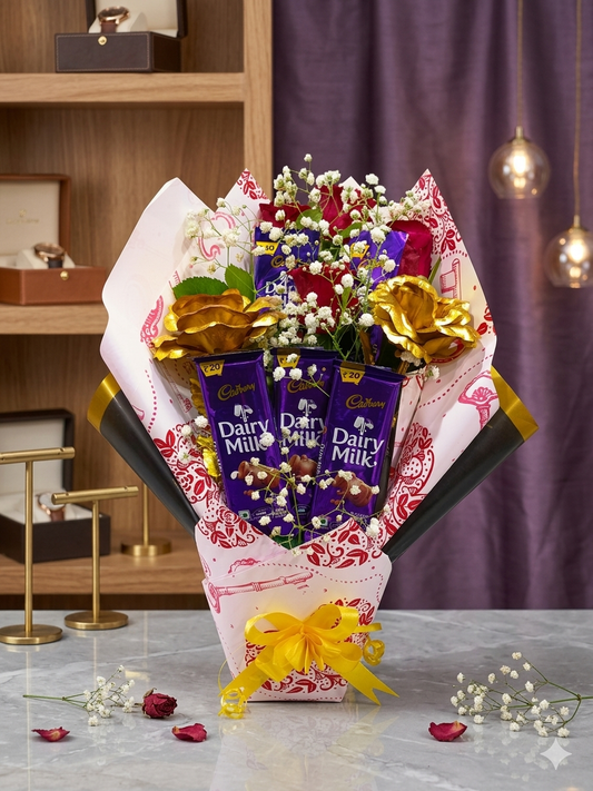 FESTIVE OF BLOOMS BOUQUET