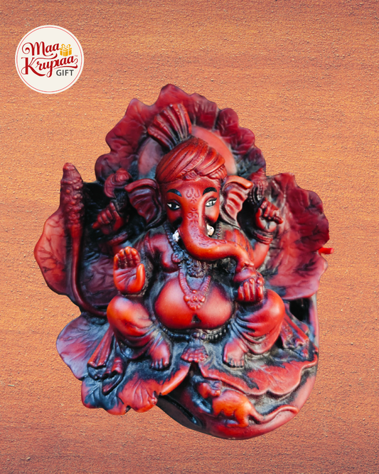 Brown finished Ganesh ji showpiece Mk423