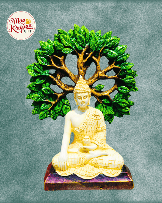 Decorative buddha Showpiece with Tree Mk101