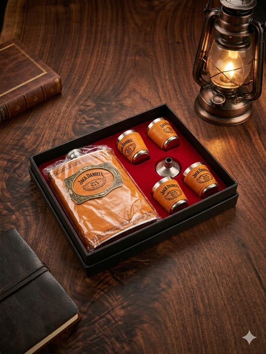 CLASSICAL HIP FLASK SET CM15