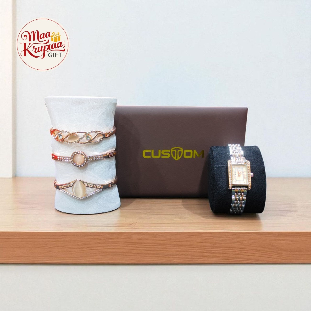CUSTOM WATCH & BRACELET GIFT SET W40