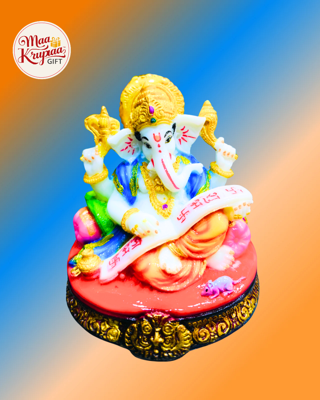 Beautiful Ganesh ji Midium Size Showpiece Mk7001