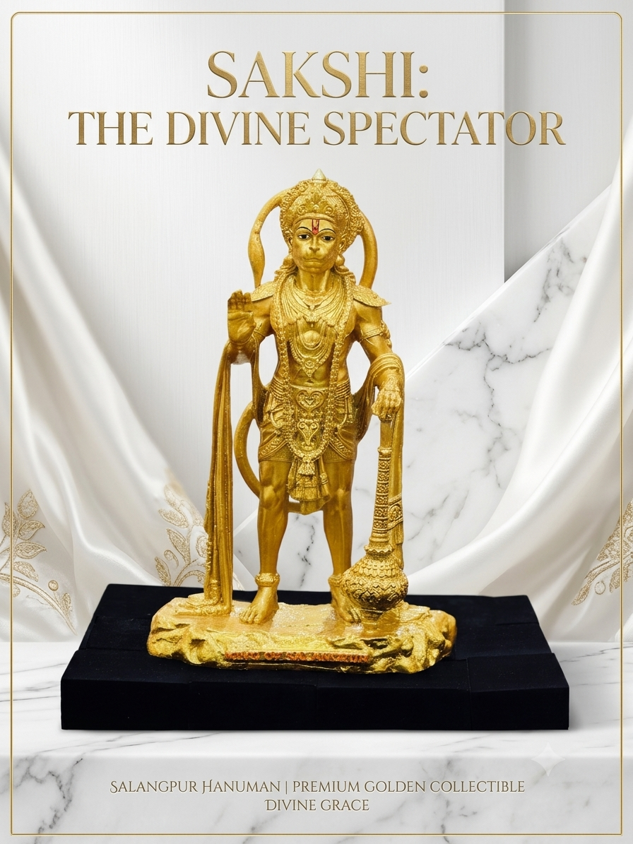 BAHUBALI HANUMAN JI LOAD IDOL PRIMIUM GOLDEN SHOWPIECE MK389