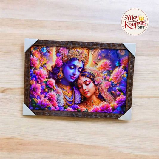 Radha Krishna Eternal Love Portrait wall frame 1338