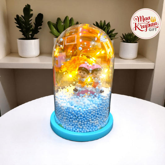 CUTE COUPLE ON SWING – LED LIGHT & MUSIC DOME GIFT LV1150 L21