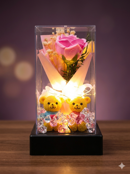 Love Bloom Crystal Box Showpiece ( LS40 )