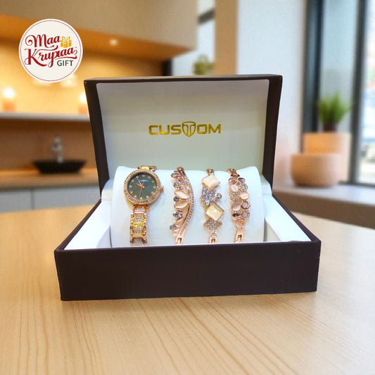 CUSTOM WATCH & BRACELET GIFT SET W44