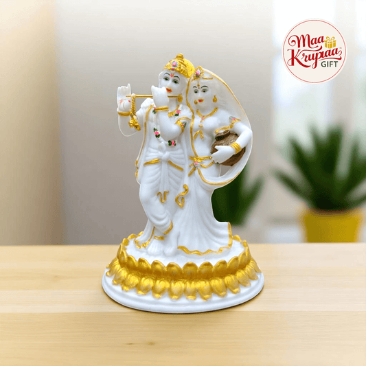 WHITE COLOUR RADHA KRISHNA JI IDOL128