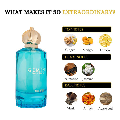 GEMINI POUR FEMME ( 100ML ) PERFUME BY RIFFFS