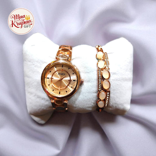 DESIGNER WATCH AND BRACELET GIFT SET W58