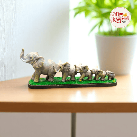 5 ELEPHANT IN ONE LINE HOME DECORE SHOWPIEC 576