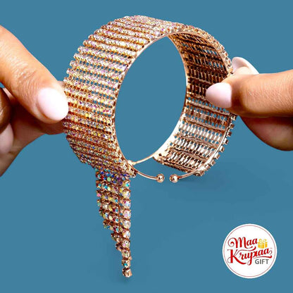 FANCY RHINESTONE HAND BRACELET 1441