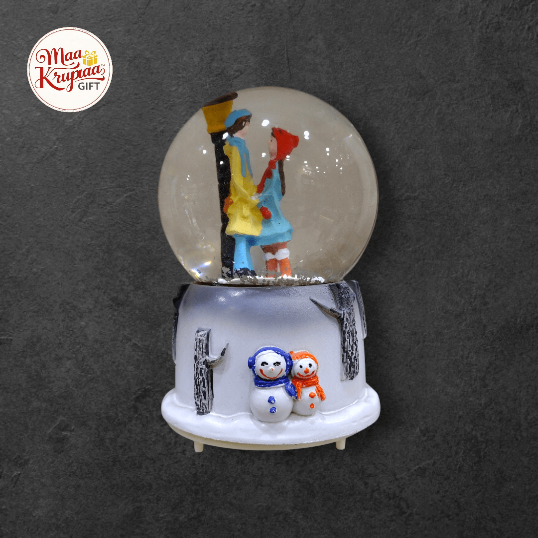 LOVE COUPLE LIGHT AND MUSIC GLASS SHOWPIECE L3