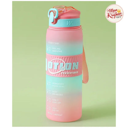 MOTIVATIONAL WATER BOTTLE - BPA FREE & FREEZER SAFE 1423