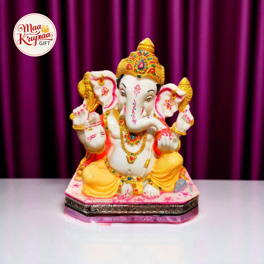 GANESH JI IN MULTICOLOUR IDOL  01300