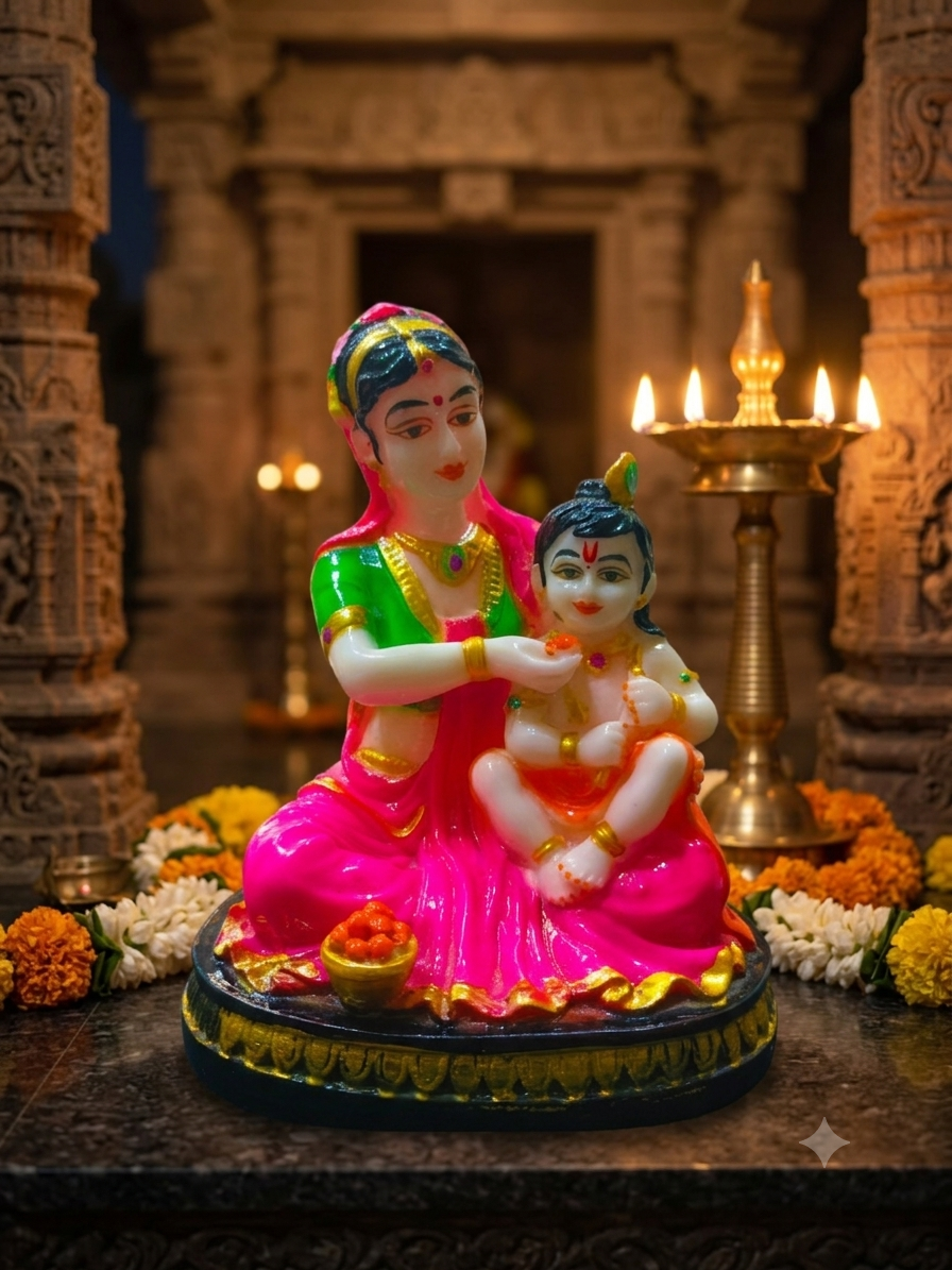 LADDU GOPAL & YASHODA MAIYA DIVINE IDOL RK013