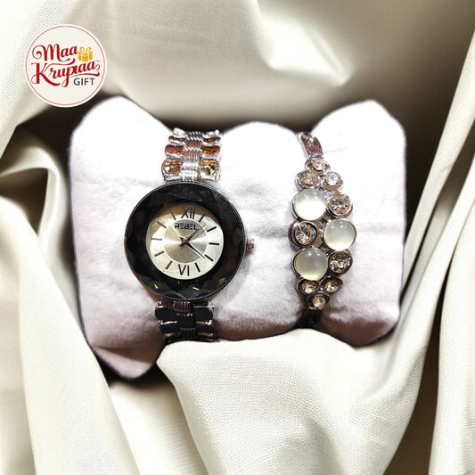 DESIGNER WATCH AND BRACELET GIFT SET W59
