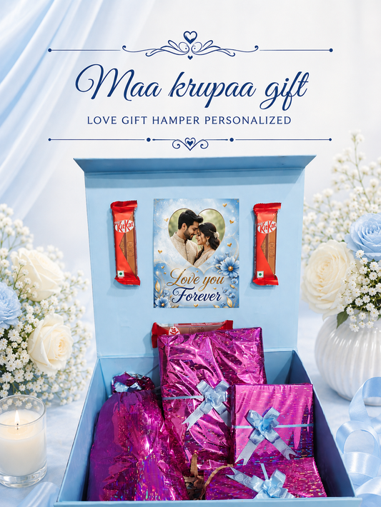 BLUE THEM LOVE GIFT HAMPER PERSONALIZED