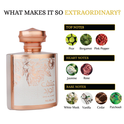ISHQ AL WARD ( 100ML ) Perfume By NUSUK