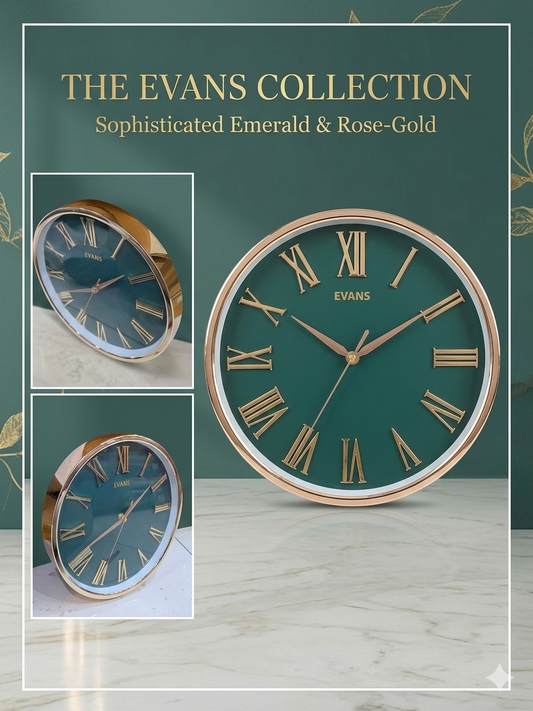 GREEN COLOUR EVANS ORIGNAL PRIMIUM WALL CLOCK MK67