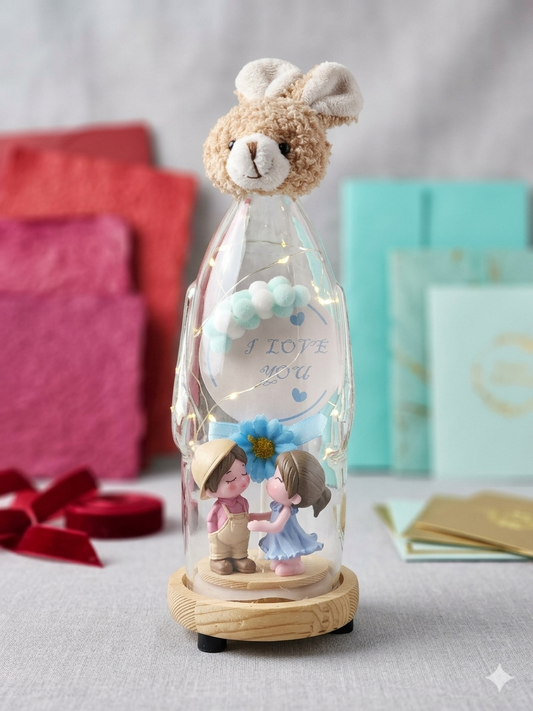 Glowy Bunny Bottle Love Showpiece ( LS64 )