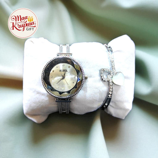 DESIGNER WATCH AND BRACELET GIFT SET W63