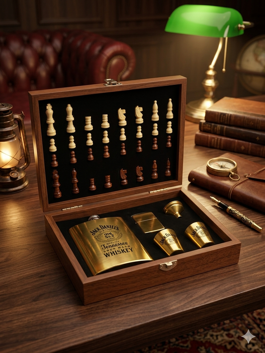 VINTAGE GENTLEMEN FLASK SET CM17