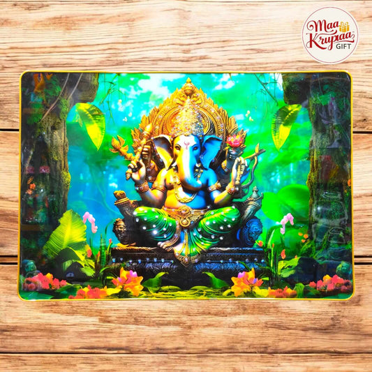 GANESH MOUSE PAD WITH FOREST DIVINE PRIMIUM HONE DECOR WALL FRAME 1034 D3