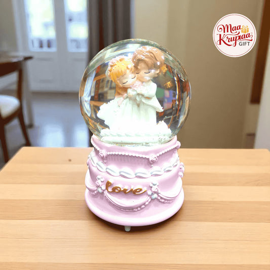 WEDDING COUPLE LOVE SNOW GLOBE LV1450 L8