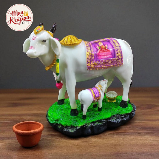 KAMDHENU COW WITH CALF IDOL (Big Size)W177