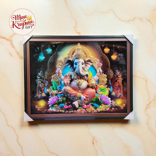 LORD GANESHA PREMIUM WALL FRAME W156