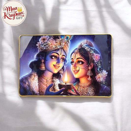 Radha Krishna photo frame W251