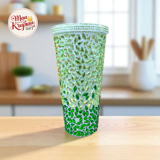 PREMIUM GREEN CRYSTAL TUMBLER W20