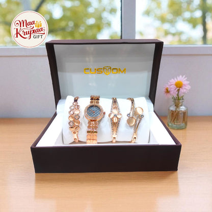 CUSTOM WATCH & BRACELET GIFT SET W45