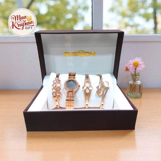 CUSTOM WATCH & BRACELET GIFT SET W45