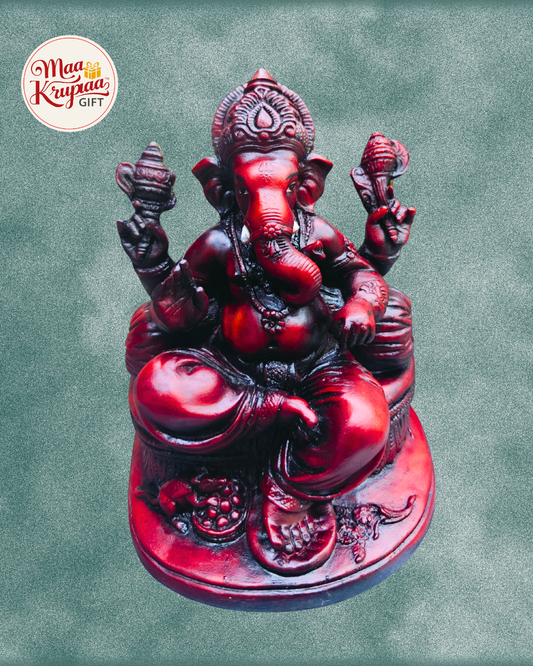 Brown Colour High Finished Ganesh ji showpiece Mk771
