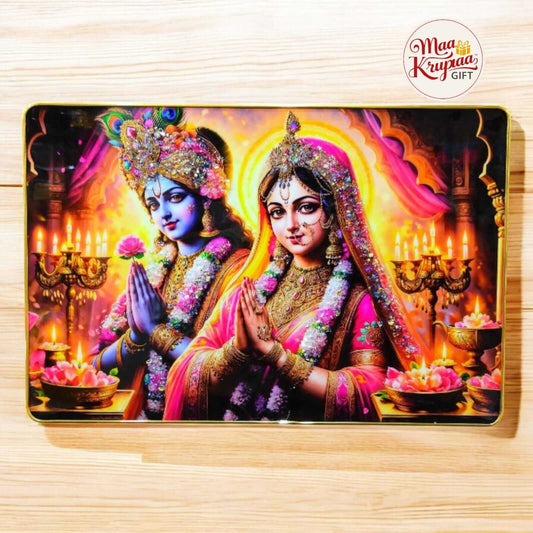DIVINE PRAYER KRISHNA RADHA HOME DECOR PRIMUME WALL FRAME 811
