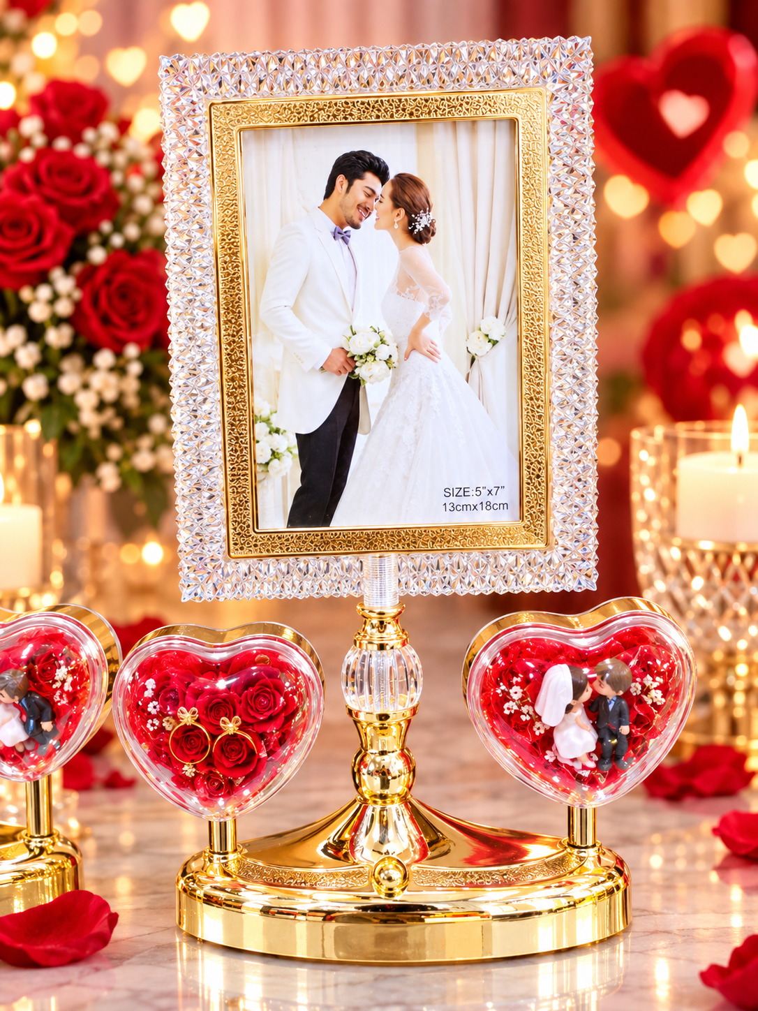SQUARE LIGHT PRIMIUM FRAME WITH COUPLE AND COUPLE RING LF452