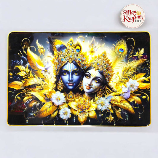 GOLDEN DIVINE  RADHA KRISHNA PRIMUME HOME DECOR WALL FRAME 811