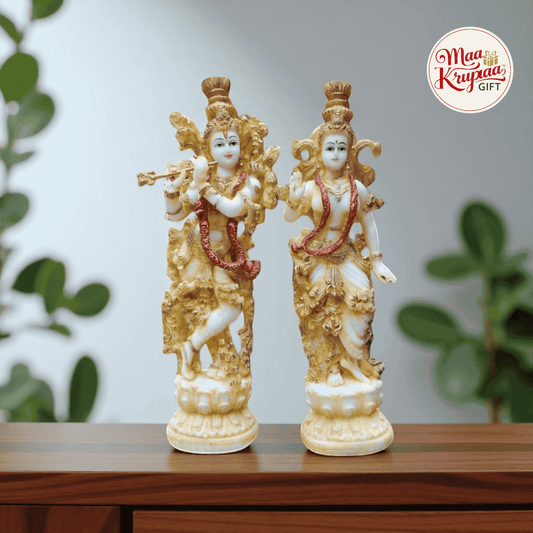 WHITE COLOUR HIGH FINISHED RADHA KRISHNA JI IDOL 283
