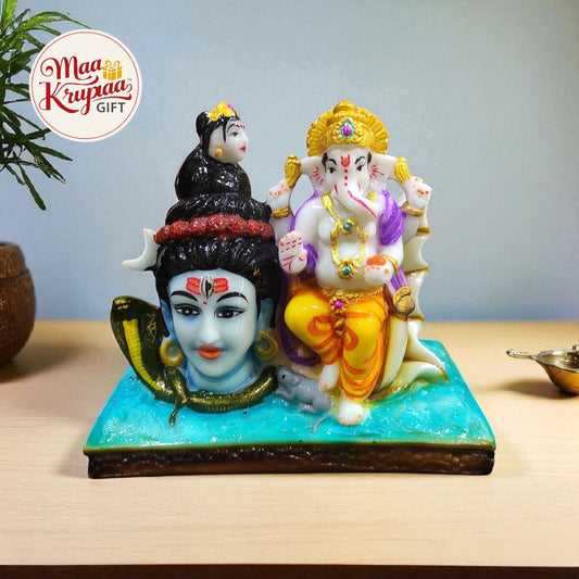 LORD SHIVA AND LORD GANESHA IDOL W176