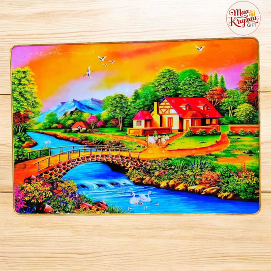 SCENIC COUNTRYSIDE LANDSCAPE PRIMIUM HOME DECOR WALL FRAME 1034 D10