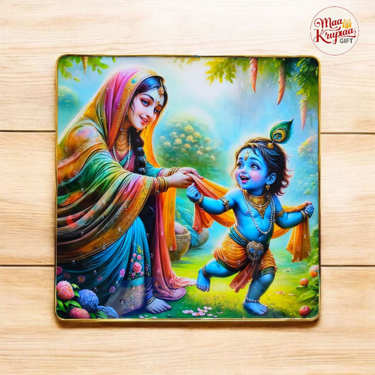 YASHODA AND BABY KRISHNA WALL FRAME K5